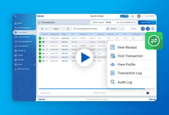 Video Thumbnail Look up Transactions